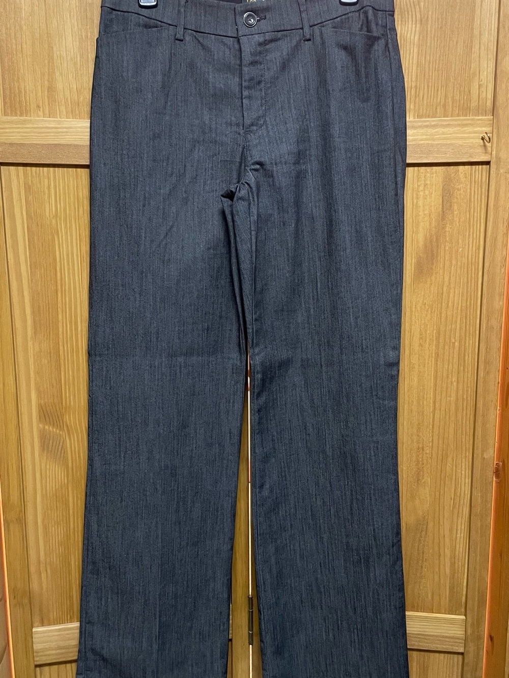Lee Women's Dark Charcoal Gray Straight-Leg Trousers - Picture 2 of 11